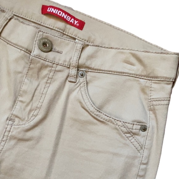 Union Bay Classic Light Khaki Skinny Fit Jeans, Women Khaki Pants, Khaki Jeans - Picture 3 of 12
